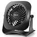 OPOLAR 4 Inch Mini USB Desk Fan, 2 Speeds, Lower Noise, USB Powered, 360&deg; Up and Down, 3.8 ft Cable, Powerful Black Fan for Home and Office