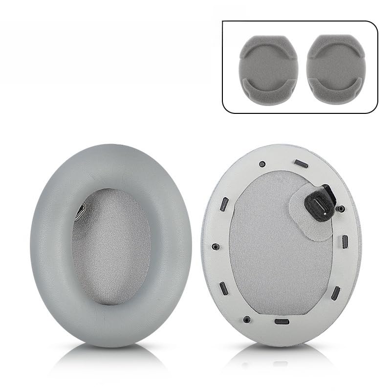 INF 1 Pair Replacement Ear Pads for Sony WH-1000XM4 - Artificial Leather & Soft Foam Cushions, Noise Reduction Comfort Long-Wear, Preserves Original Hi-Fi Sound Quality for Sony Headphones