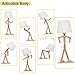 VOGLEE Novelty Cool DIY Desk Lamp for Kids Bedroom Adjustable Beside Table Lamp Swing Arm Wood Nightstand Light Living Room Dorm (Wooden)