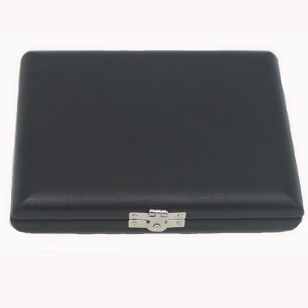 Soprano/Alto Saxophone Reed Case Clarinet Reed Case for 6pcs Reeds Internal Glass Pane Black