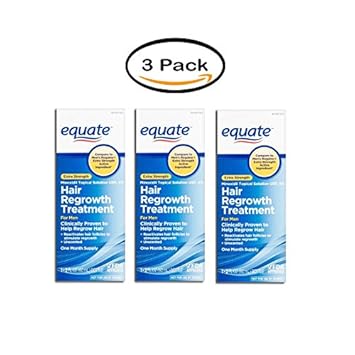 Amazon Com Pack Of 3 Equate Extra Strength Minixodil Topical