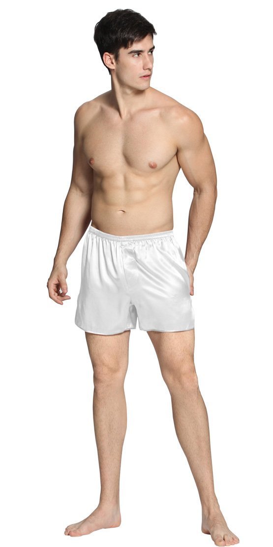 LilySilk Silk Pajama Bottoms for Men Boxer Shorts Pure Real Mulberry 100 22 Momme Designer Soft Luxu