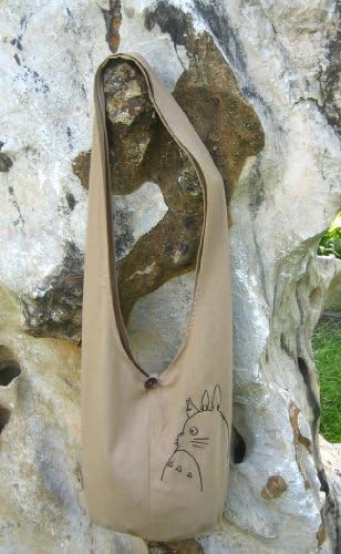 My Neighbor Totoro Hip Shoulder/Sling Bag Cotton Cream Ecru 10