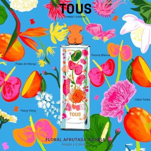 Sorbet Garden 90 ml, Eau de Parfum para Mulheres, Aroma Floral Frutado, com Spray
