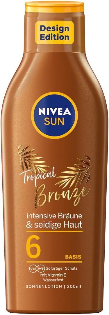 NIVEA Sun Tropical Bronze SPF 6 Sun Lotion 200 ml Carotene Vitamin E
