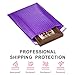 UCGOU Bubble Mailers 8.5x12 Inch Purple 25 Pack Usable Size 8.5x11 Poly Padded Envelopes #2 Medium Mailing Opaque Packaging Postal Self Seal Waterproof Boutique Shipping Bags for Clothes Makeup