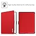 Fintie NOOK GlowLight Plus SlimShell Case - The Thinnest and Lightest Leather Cover for Barnes & Noble NOOK GlowLight Plus eReader 2015 Release (BNRV510), Red