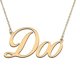 HUAN XUN Customized Custom Simple Any Name Necklace