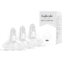 Amazon.com : Gulicola Natural Glass Baby Bottle Newborn Set, 3 oz ...