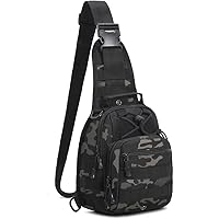 Tactical Crossbody Bag For Men With Water Bottle Holder, MOLLE EDC Shoulder S