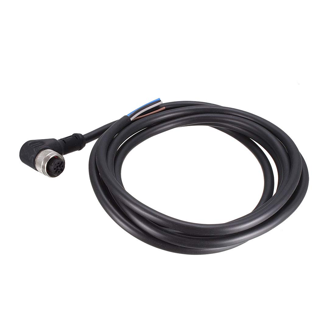 Sourcingmap M12 2M Female Right Angle 5 Pin Connector Aviation Socket Electrical Cable