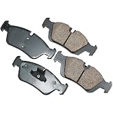 Akebono EUR781 Euro Ultra Premium Ceramic Disc Brake Pad Kit, Grey, 8.9 Inch