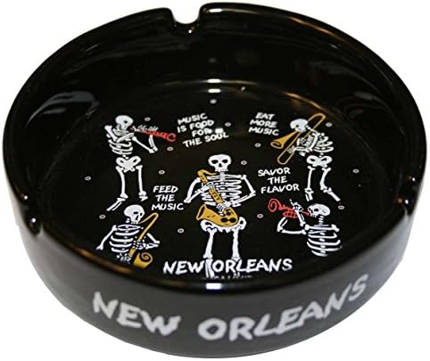 New Orleans Skeleton Jazz Cannibals Ashtray