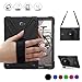 BRAECN Galaxy Tab A 10.1 with S Pen [SM-P580/SM-P585] Shock-Proof Case,[Heavy Duty] Three Layer Full-Body Rugged Protective Case Built-in Kickstand+ Hand Grip Strap+Shoulder Strap (Black)