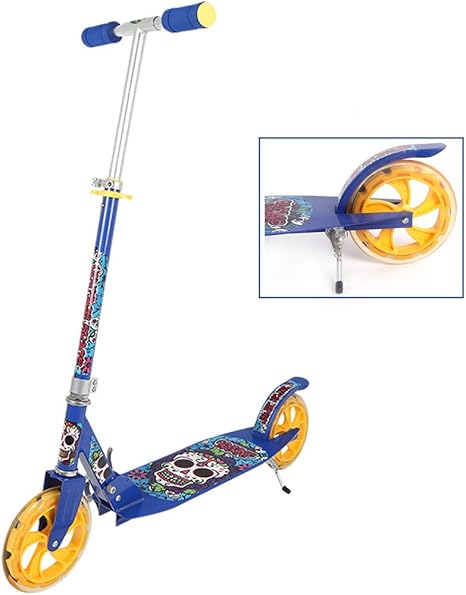 Amazon Co Jp キックボード 高さ調整 折りたたみ式 スタンド付きキックスクーター 耐荷重1kg セーフティライド 子供 学生 大人用 かっこいい 2ホイール スクーター ホーム キッチン