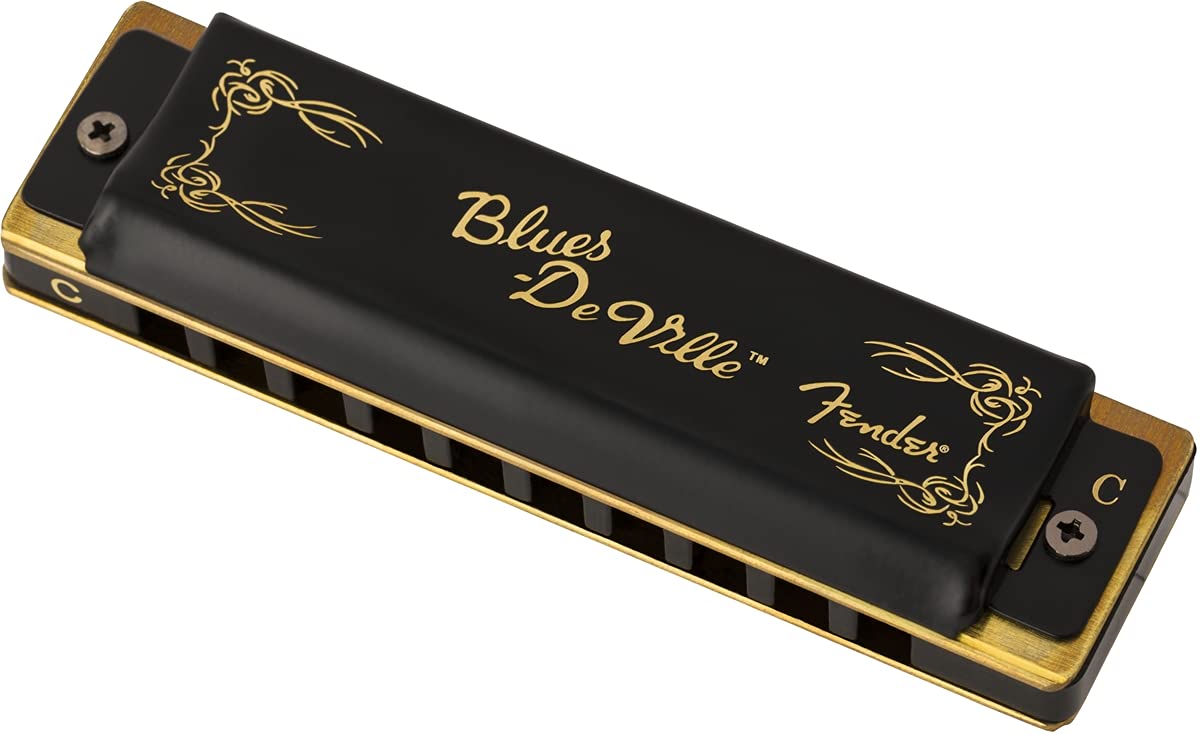 Fender Blues Deville Harmonica, Key of C, Bright and Bold Tone, Phosphor Bronze Reeds, Protective Case Included — image 1