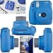Fujifilm Instax Mini 9 Instant Camera Cobalt Blue + Fuji INSTAX Film (40 Sheets) + Accessories Kit Bundle + Custom Case with Strap + Assorted Frames + Photo Album + 60 Colorful Sticker Frames + More