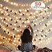 MZD8391 50 Photo Clips String Lights/Holder, Indoor Fairy String Lights for Hanging Photos Pictures Cards and Memos, Ideal Gift Photo Clip Holder (Warm White)
