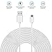 Maxdot 25 ft Power Extension Cable Compatible with Blink Cam, Wyze Cam, YI Dome Home Cam, Nest Cam Indoor, Zmodo Cam, Furbo Dog Home Security Camera, Cable Clips Included (1 Pack)