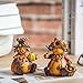 Goose Creek Polystone Table Decor Harvest Pumpkin People Dolls for Home Fall Decor, 2 ASST
