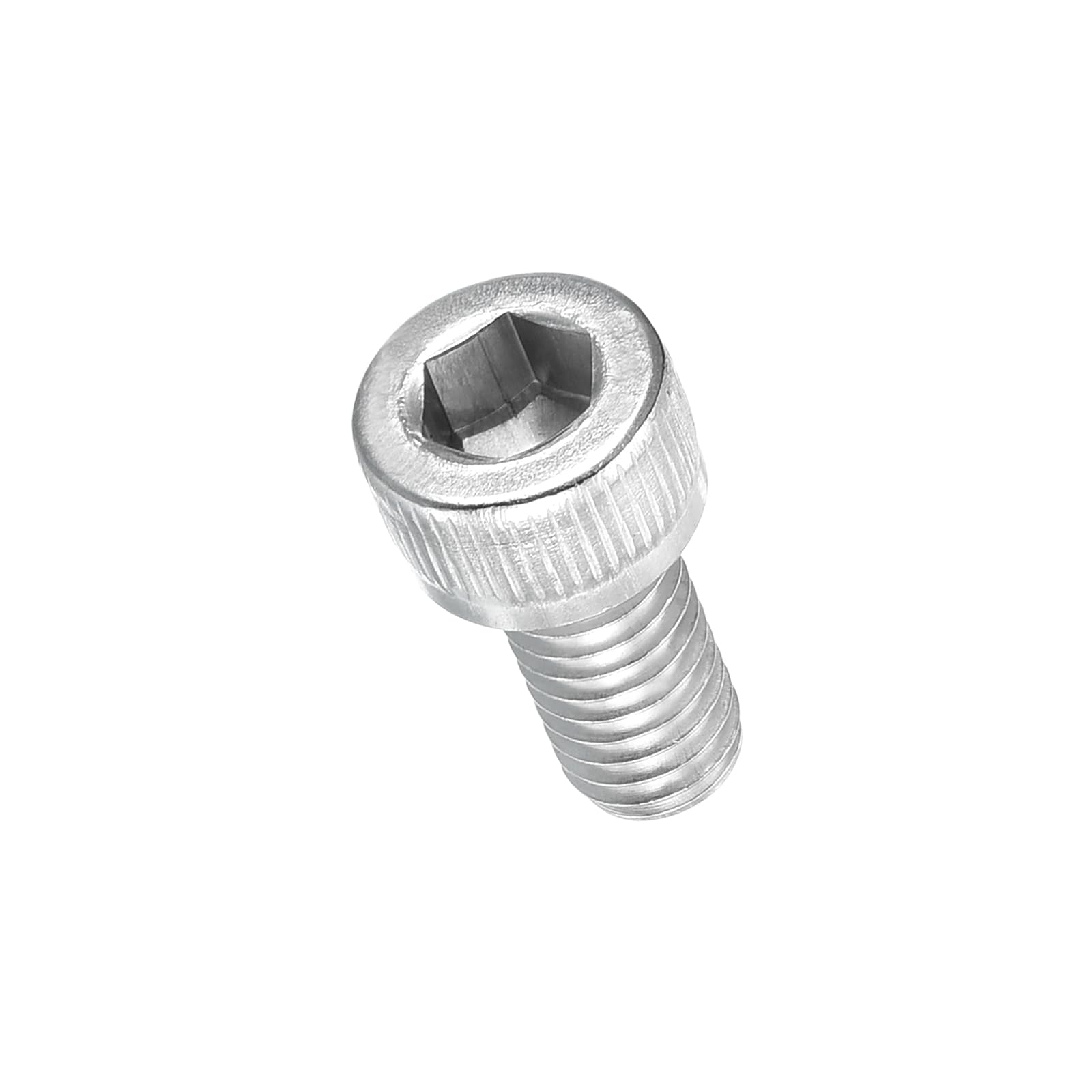 METALLIXITY Socket Head Cap Screw(M6-1x12mm)30Pcs, 304 Stainless Steel Allen Socket Drive Metric - Machine Internal Hex Screw UNC Coarse Thread, Silver Tone