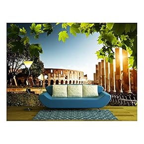 Colosseum in Rome, Italy - Removable Wall Mural | Self-Adhesive Large Wallpaper - 66x96 inches