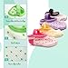Cubaco 6 Pairs Baby Socks Non Skid Anti Slip Slipper Cotton Socks With Grips and Straps For Baby Toddler Girls