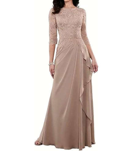 amazon long evening dresses Alex Evenings Women's 3/4 Sleeve Stretch Lace Bodice One Piece Mother of the Bride Dress (Petite and Regular Sizes), Smokey Orchid Embroidery, 4P : Clothing, Shoes & Jewelry Black Suit with Brown Womens Deep V Long Boho Summer Dress size:4 Years