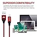 Lightning Cable,Aonlink iPhone Charger Cable 3Pack 3FT 6FT 10FT to USB Syncing and Fast Charging Cable Nylon Braided Cord for iPhoneX/8/8Plus/7/7 Plus/6/6 Plus/6s/6s Plus/5/5s and more(Red Black)