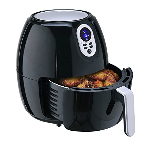Costzon 4.8 Qt. Electric Air Fryer, Extra Large Capacity, 1500W Air