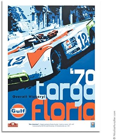 Gulf Racing Nicolas Hunziker 1970 Targa Florio Poster
