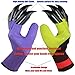 4 Pairs Garden Gloves With Fingertips Claws,Best Gift For Gardener,2 Pairs Working Genie Gloves With Double Claws,2 Pairs without Claws,For Digging and Planting,Breathable. (4 pairs purple and green)