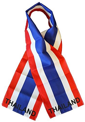 Thailand Country Lightweight Flag Printed Knitted Style Scarf 8