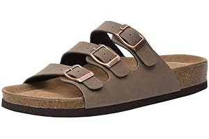 CUSHIONAIRE Women's Lela Cork footbed Sandal with +Comfort