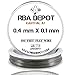[RBA DEPOT] 100ft - 0.4 mm X 0.1 mm Kanthal Flat Ribbon Wire KA1 FeCrAl Alloy Resistance Wire