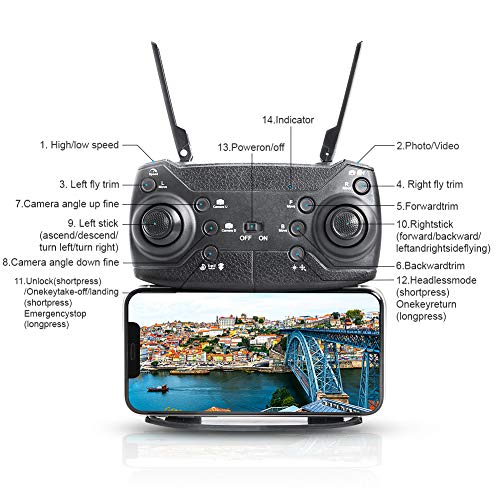 Drones with Camera for Adults, Fcoreey Foldable Drone with 1080P HD Camera FPV Live Video for Kids and Beginner… - Image 4