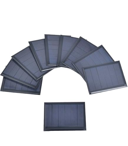 Unique Bargains Cellule de Panneau Solaire Mini 3V 125mA 0.375W 52mm x 52mm pour le Pack de Projet de Bricolage de 5