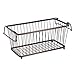 mDesign Household Stackable Metal Wire Storage Organizer Bin Basket with Built-In Handles for Kitchen Cabinets, Pantry, Closets, Bedrooms, Bathrooms - 12.5