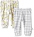 Rosie Pope Baby Newborn Boy's 2 Pack Pants, Crystal Gray/Aurora, 0-3 Months