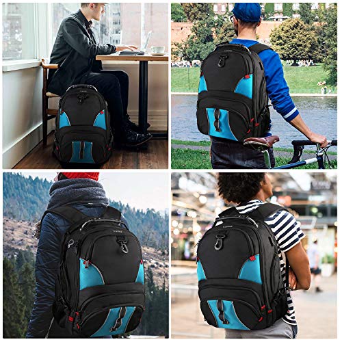 Large Travel Backpack, TSA Laptop Backpack with USB Port, Durable Big School Bookbag for Women Men, Anti Theft Lightweight Business Computer Backpack with Luggage Sleeve, Fits 17 inch Laptop&Notebook