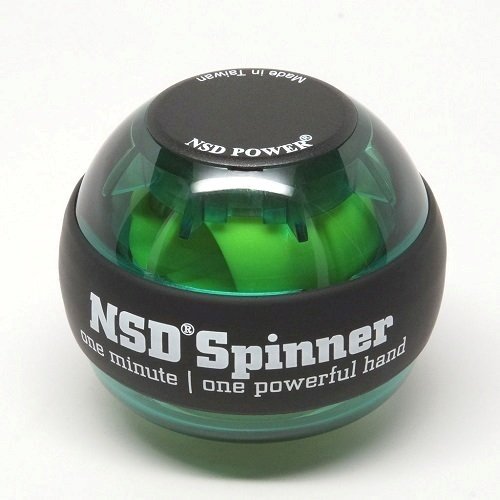 NSD Essential Spinner Gyro Hand Grip Strengthener Wrist Forearm Exerciser, Green