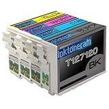 Inktoneram Remanufactured Ink Cartridges High Capacity Replacement for 127 (Black, Cyan, Magenta, Yellow, 4-Pack)