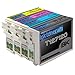 Inktoneram Remanufactured Ink Cartridges High Capacity Replacement for 127 (Black, Cyan, Magenta, Yellow, 4-Pack)