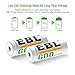 EBL E90/LR1/AM5/MN9100 N Size Batteries, N Rechargeable Battery 600mAh Ni-MH for Clock, LED Lights, Toys and Electronic Devices, Pack of 4