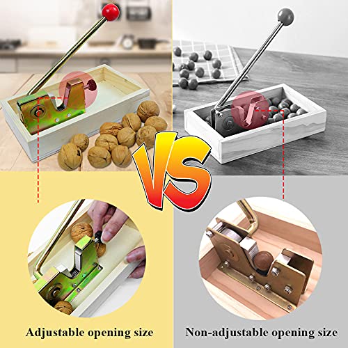 CHAOMIC Nut Cracker, Adjustable Macadamia Nutcracker Nut Cracker Tongs