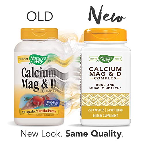 Nature's Way Calcium, Magnesium and Vitamin D, 250 Capsules Pricepulse