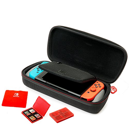 Nintendo Switch GoPlay Game Traveler Accessory Pack, Comes with Case, Grip Stand, Cleansing Cloth and Multi-game cases