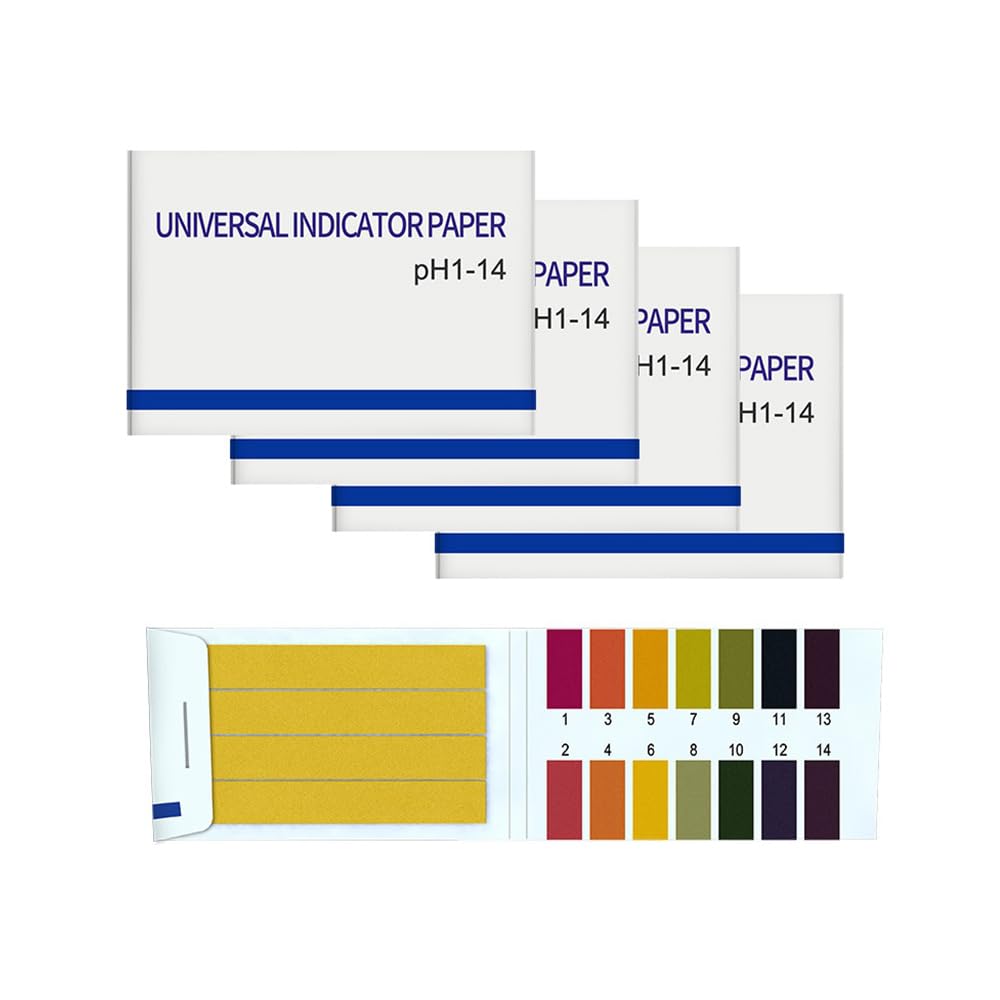 INF 320 pieces pH value test strips, litmus paper, measuring range 1-14, 4x pack of 80