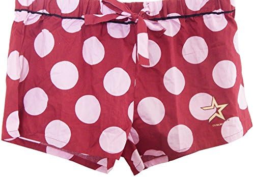 Houston Astros Wome's Polka Dot Athletic Shorts Sports Gym Running Casual Sleep (Medium)