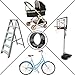 Etronic Bike Lock M4, Cable Lock 4 Feet Long Coiled Security Combo Combination Lock Bicycle Lock